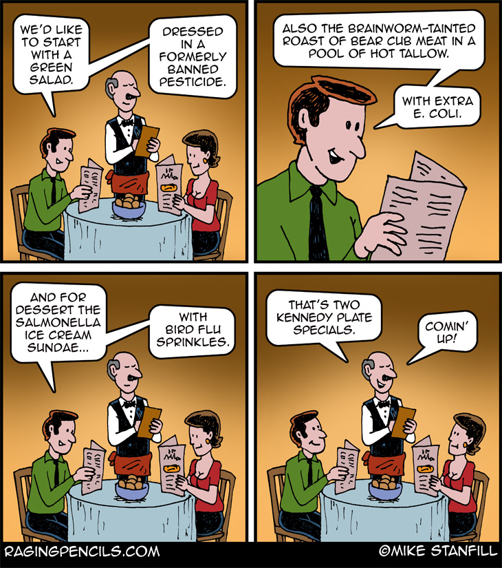 The progressive comic about that weirdo-freako Robert F. Kennedy.