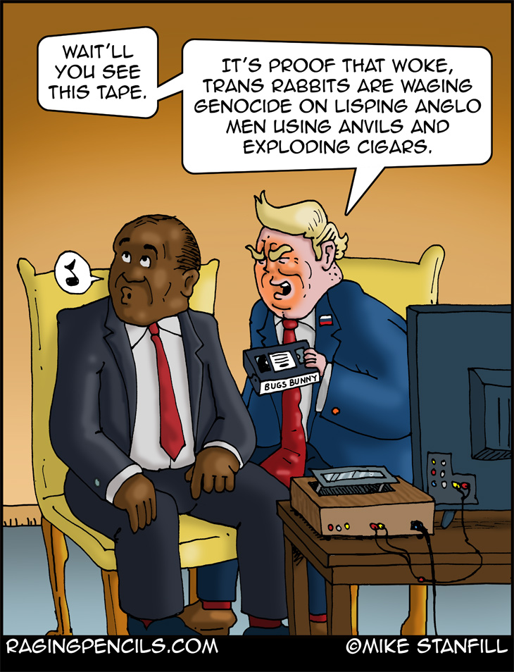 The progressive comic about Trump's imagined South Afrikcan white genocides.