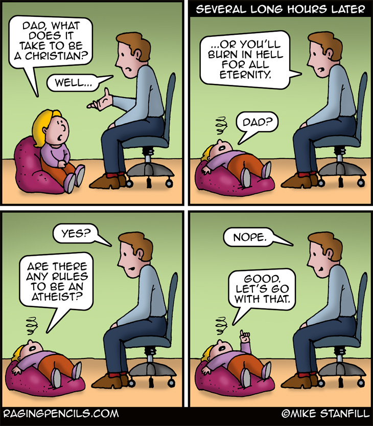The progressive comic about questioning christianity.