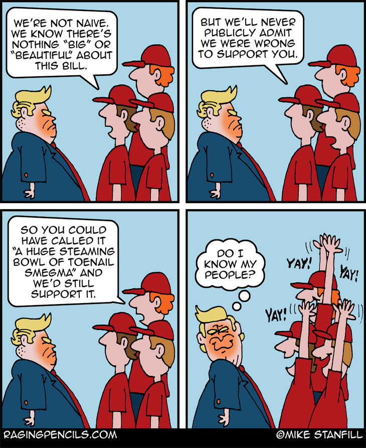 The progressive comic about big beautiful bullshit bill.