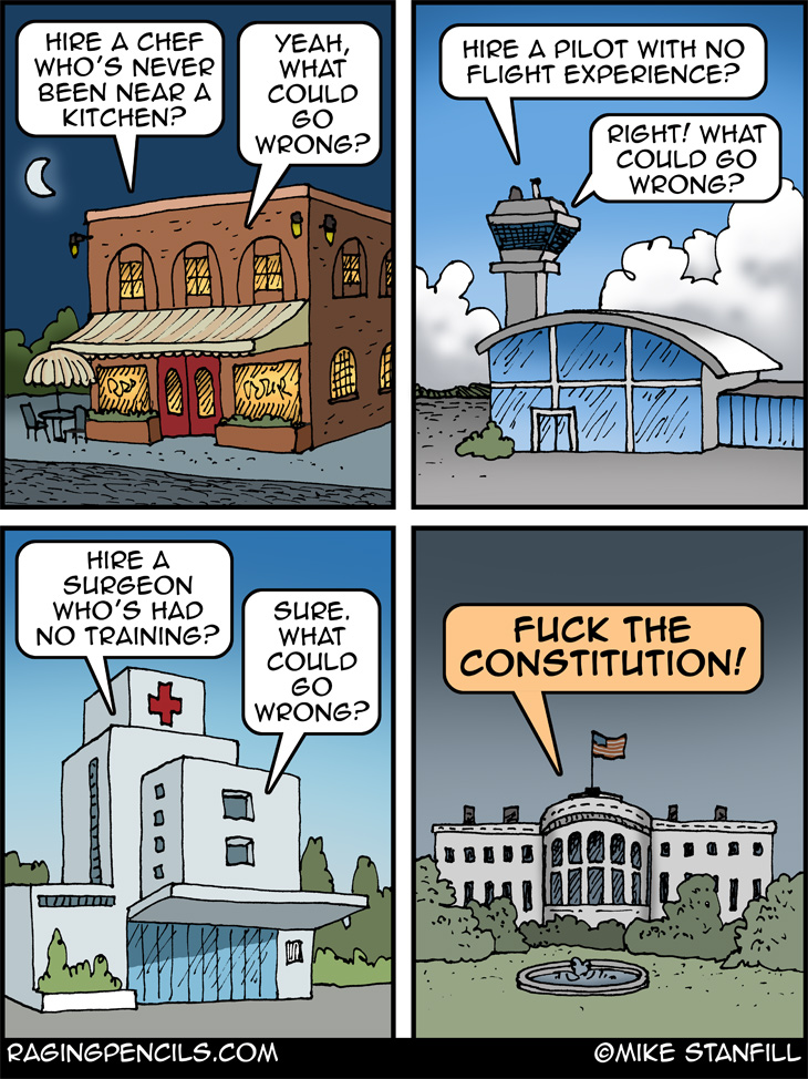 The progressive comic about our big orange failure in the White House.