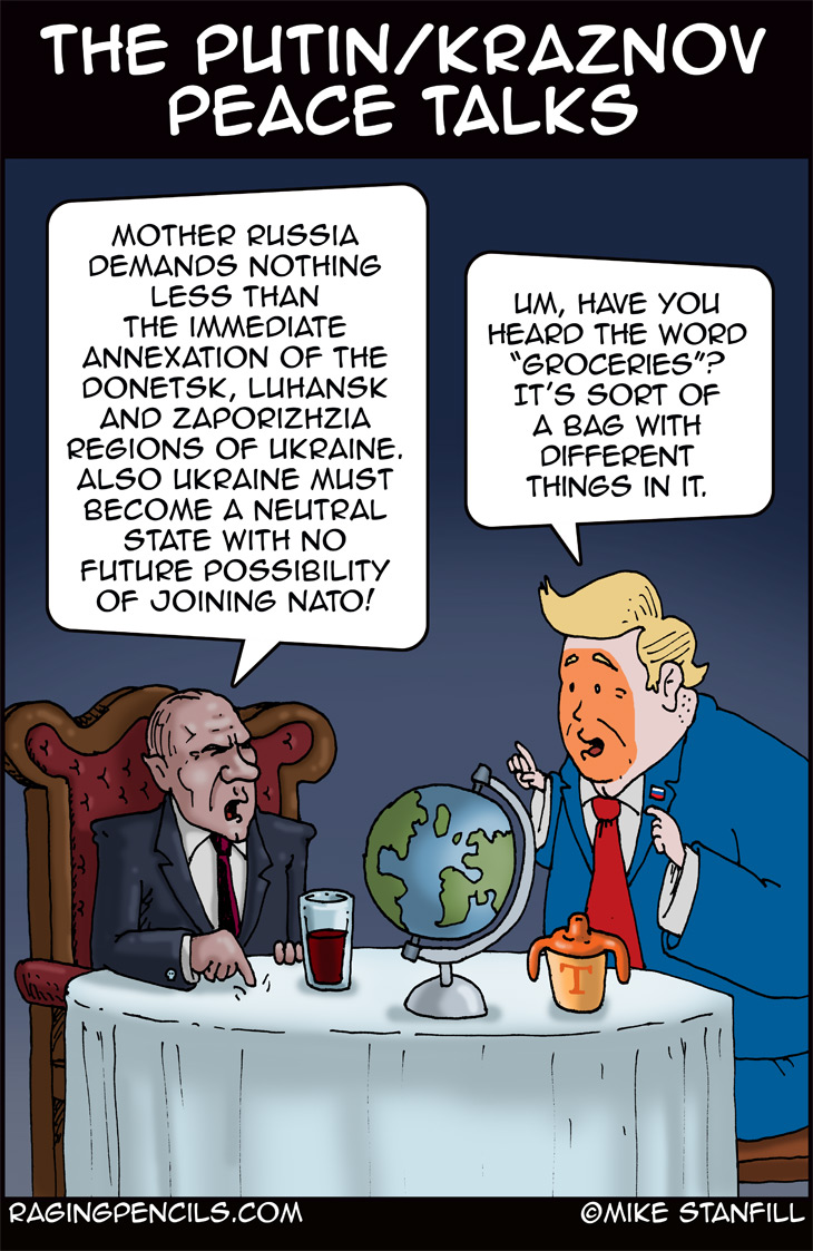The progressive comic about the Russia-Ukraine peace talks.