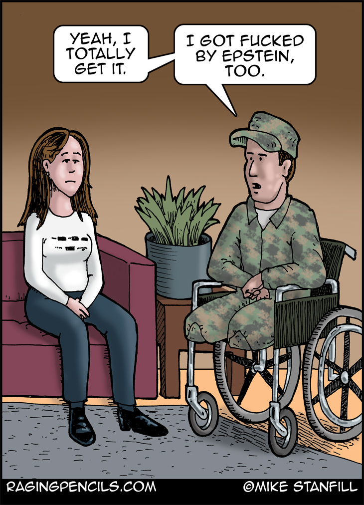 The progressive comic about the true reason for Trump's attack on Iran.