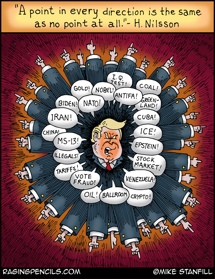 The progressive comic about how Trump is a pointless asshole.