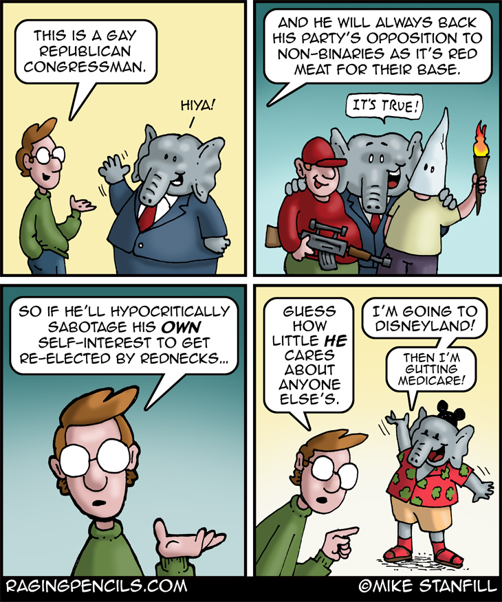 The progressive comic about gays in the Republican Party.