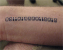 binary tattoo