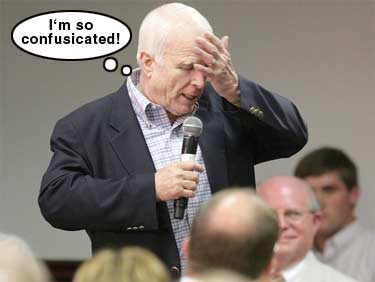 john McCain confused