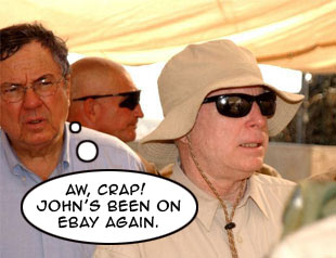 McCain's sharp eBay hat.