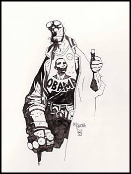 Hellboy for Obama auction