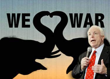 John McCain loves war.