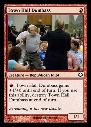 town hall dumbass